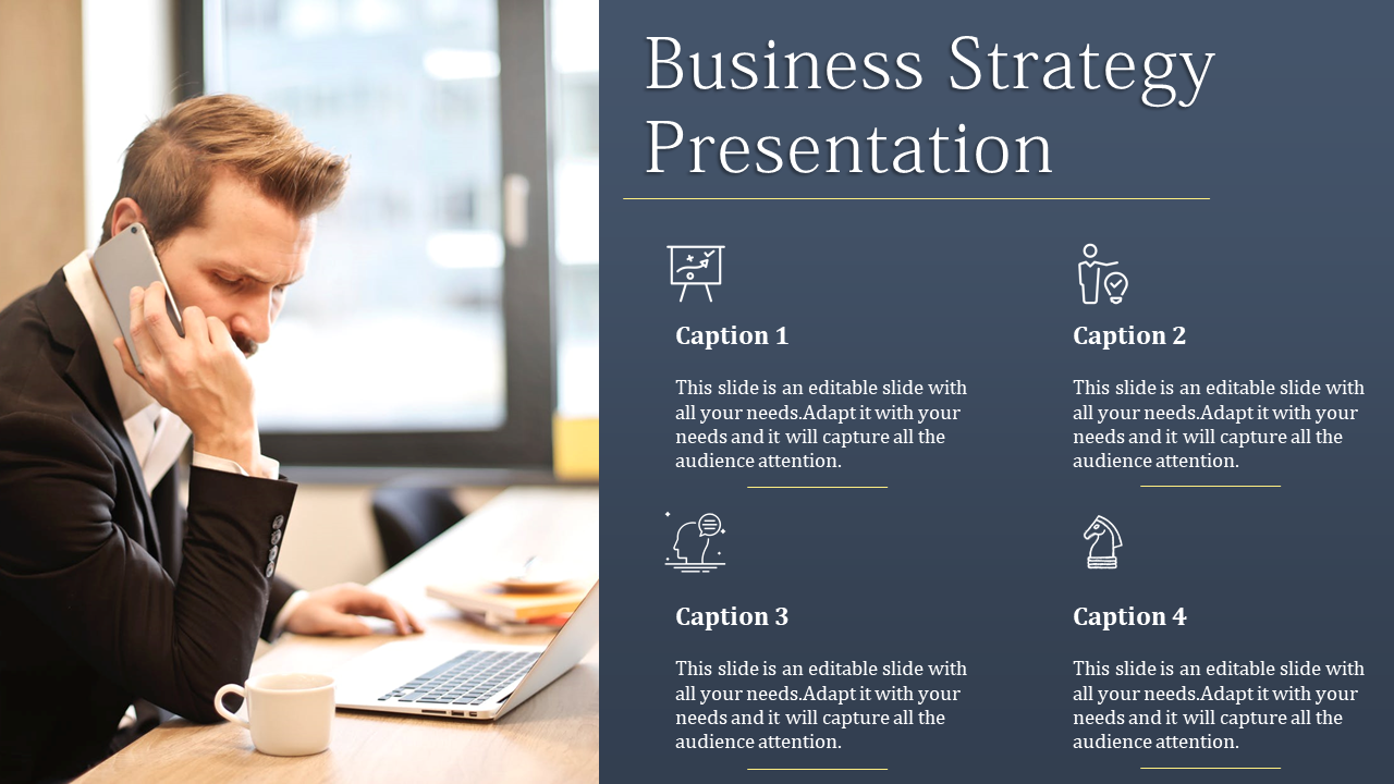 Creative Business Strategy Presentation PPT template and Google slides